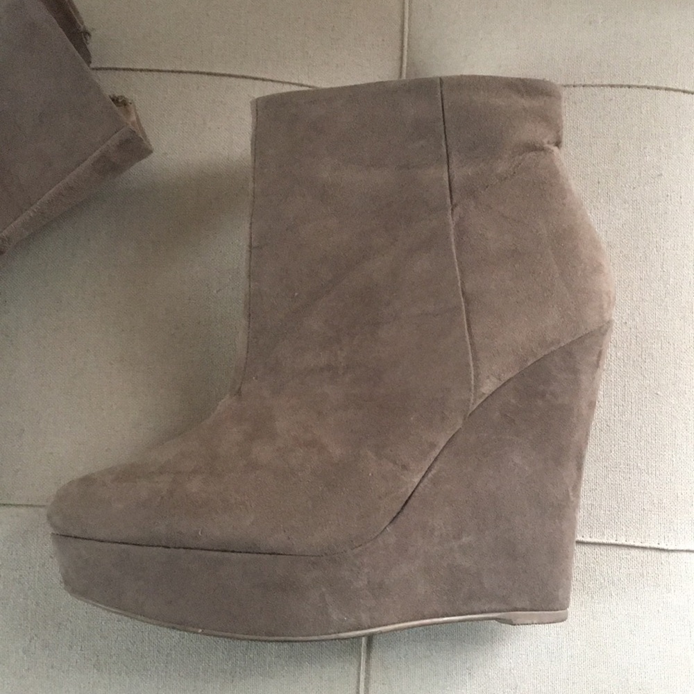 Also wedge bootie